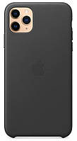 Оригинальный кожаный чехол Apple Leather Case MX0E2ZM/A для Iphone 11 Pro Max 6.5" Black