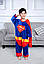 Костюм кігурумі Супер Мен, Дитячі костюми Супермен піжама для хлопчика з Суперменом на хлопчиків Super Man, фото 2