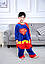 Костюм кігурумі Супер Мен, Дитячі костюми Супермен піжама для хлопчика з Суперменом на хлопчиків Super Man, фото 3