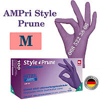 Перчатки нитриловые фиолетовые AMPri Style Prune размер M, плотность 4г, уп.100 шт