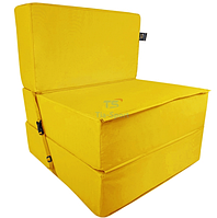Бескаркасное кресло раскладушка Поролон TIA-SPORT Желтый