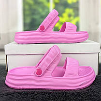 Сланці сандалі жіночі піна Даго Стиль рожеві 4096, фото 2