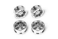 Team Magic E4 Drift Car Wheel 5 Spoke Silver 4p udt