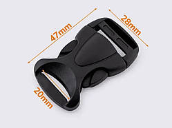 Фастекс 20 мм колір чорний