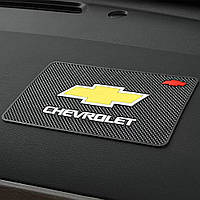 Антиковзний килимок у машину на торпеду з логотипом Chevrolet