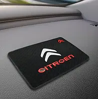 Антиковзний килимок у машину на торпеду з логотипом Citroen