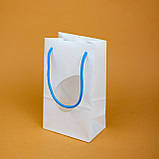 Пакет подарунковий з вікном ручками 120*80*190 Пакет для кексів капкейків десертів Пакет для шоколадних фігурок, фото 6