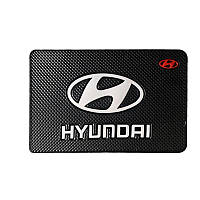 Антиковзний килимок у машину на торпеду з логотипом Hyundai