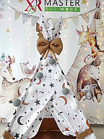 Вігвам та аксесуари великий ігровий намет для дітей курінь Ловець снів, кошик, гойдалка Повний комплект, фото 3