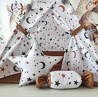 Вігвам та аксесуари великий ігровий намет для дітей курінь Ловець снів, кошик, гойдалка Повний комплект, фото 5