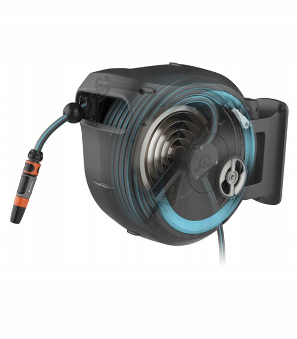 Котушка зі шлангом Gardena RollUp XL Automatic настінна 35 м