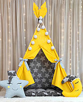 Вігвам та аксесуари великий ігровий намет для дітей курінь Яскрава зірка 2 БОН БОН, комплект, фото 2