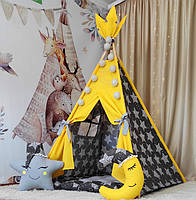 Вігвам та аксесуари великий ігровий намет для дітей курінь Яскрава зірка 2 БОН БОН, комплект, фото 3