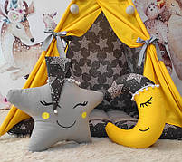 Вігвам та аксесуари великий ігровий намет для дітей курінь Яскрава зірка 2 БОН БОН, комплект, фото 5