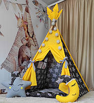 Вігвам та аксесуари великий ігровий намет для дітей курінь Яскрава зірка 2 БОН БОН, комплект, фото 6