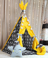 Вігвам та аксесуари великий ігровий намет для дітей курінь Яскрава зірка 2 БОН БОН, комплект, фото 7