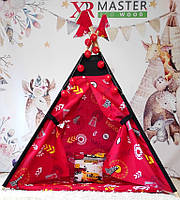 Вігвам та аксесуари великий ігровий намет для дітей курінь Vroom-vroom, комплект, фото 2