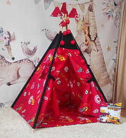 Вігвам та аксесуари великий ігровий намет для дітей курінь Vroom-vroom, комплект, фото 3