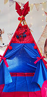 Вігвам та аксесуари великий ігровий намет для дітей курінь Spider Man, кошик, гойдалка, комплект, фото 5