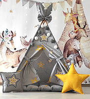 Вігвам та аксесуари великий ігровий намет для дітей курінь Super star БОН БОН, комплект, фото 2