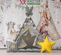 Вігвам та аксесуари великий ігровий намет для дітей курінь Super star БОН БОН, комплект, фото 4