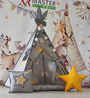 Вігвам та аксесуари великий ігровий намет для дітей курінь Super star БОН БОН, комплект, фото 8