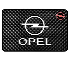 Антиковзний килимок у машину на торпеду з логотипом Opel