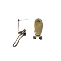 Основи для сережок Finding Швензи цвяшки із замком Антична бронза 19 мм x 10 мм х 8 мм Ціна за 1 штуку