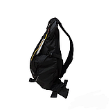 Стильний спортивний рюкзак Onepolar 1305 на одне плече 20 л сумка чорний, фото 6