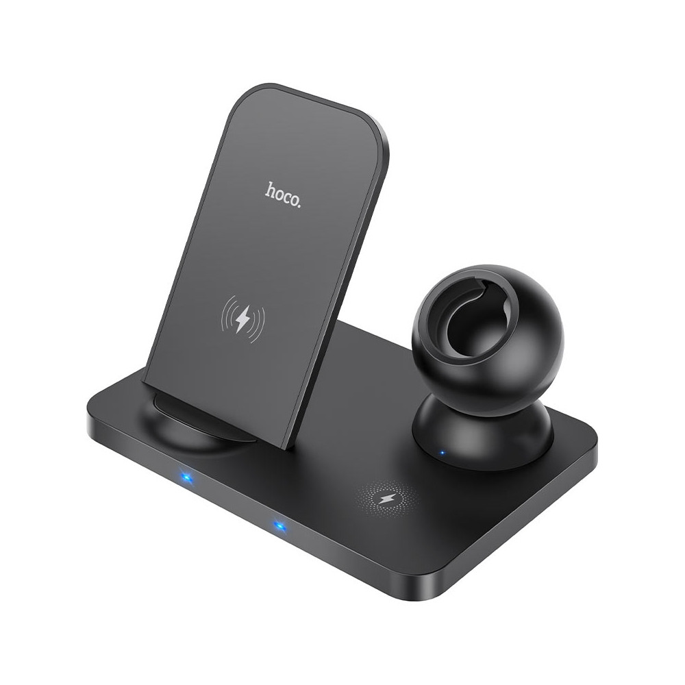 Бездротове зарядне Hoco CW33 Ultra-Charge 3-in-1 vertical wireless fast charger
