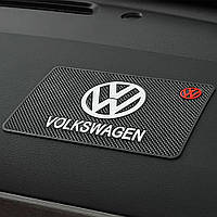 Антиковзний килимок у машину на торпеду з логотипом Volkswagen