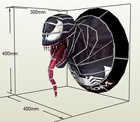 PaperKhan Конструктор із картону веонм Venom papercraft 3D полігональна фігура розвиваючий подарунок