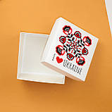 Коробка Подарункова для українського сувеніра 195*195*97 мм Святкова Коробка з кришкою для подарункового набора, фото 2