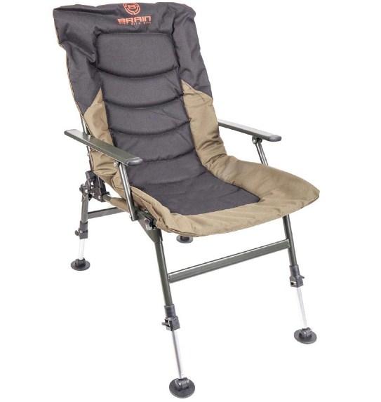 Крісло Brain Eco Reclіner Armchair HYC032AL-LOW-III, коропове крісло для риболовлі і природи (100 кг), фото 1