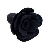 Анальна пробка SILICON ROSE - Чорний - 11*3 см - Анальні іграшки, фото 4