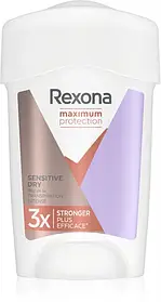 Кремовий антиперспірант Rexona Maximum Protection Sensitive Dry 96 годин, сильний захист від потовиділення