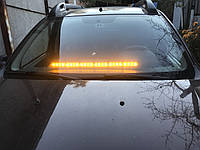 Проблесковая световая панель LED 315-6. 12 В.-72 Вт. Оранжевая. 65,5см.