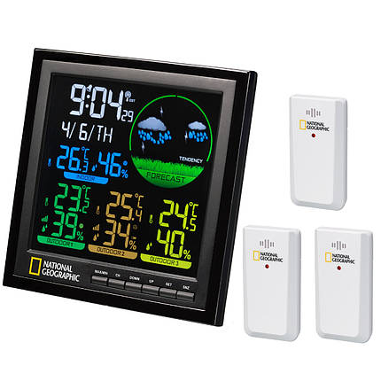 Метеостанція National Geographic VA Colour LCD 3 Sensors (9070700), фото 1
