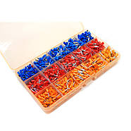 Комплект 1065 кабельних наконечників, набір ізольованих штирових гільз у кейсі, фото 3