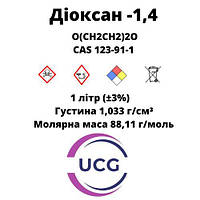 Диоксан 1,4 (диэтилендиоксид) Dioxane 1 л