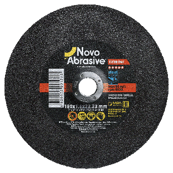 Круг шліфувальний по металу NOVOABRASIVE Extreme 180 х 6 x 22.23 мм