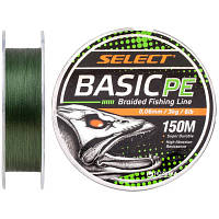 Шнур Select Basic PE 150m Dark Green 0.06mm 6lb/3kg (1870.18.19)