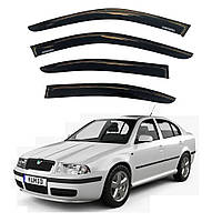 Дефлектори вікон Skoda Octavia (A4) Tour Liftback 1997-2011 Скотч Voron Glass