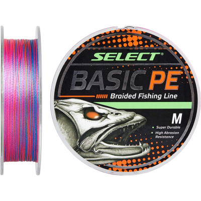 Шнур Select Basic PE 100m Multi Color 0.10mm 10lb/4.8kg (1870.30.79), фото 1