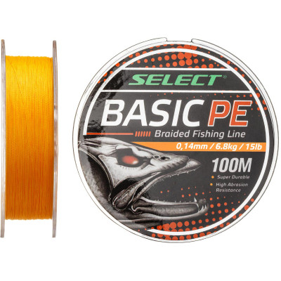 Шнур Select Basic PE 150m Помаранч 0.10mm 10lb/4.8kg (1870.27.71), фото 1