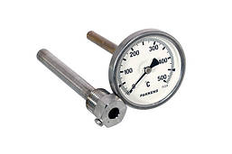 Термометр для духовки Pakkens зі штуцером L=109 мм, D=63 мм (0-500°C)