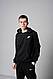 Чоловічий худі Nike чорного кольору - фото 1 - id-p1837287128