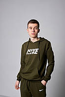 Чоловічий худі Nike хакі кольору