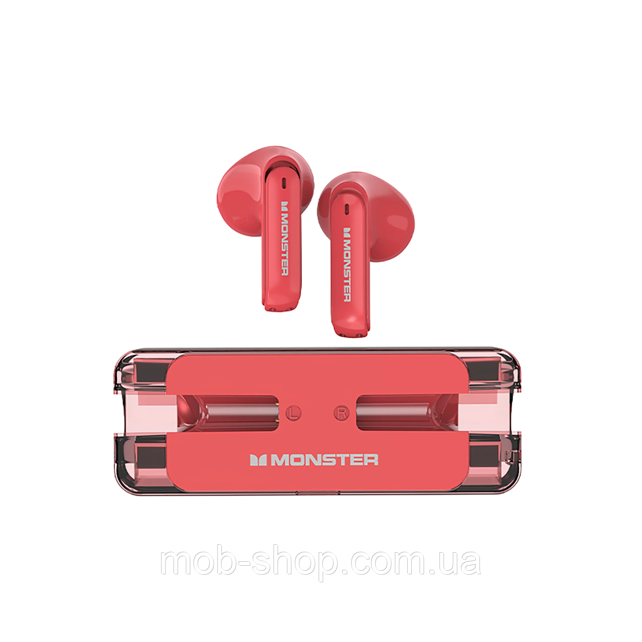 Бездротові навушники MONSTER Airmars XKT08 red Bluetooth 5.3 навушники з блютузом