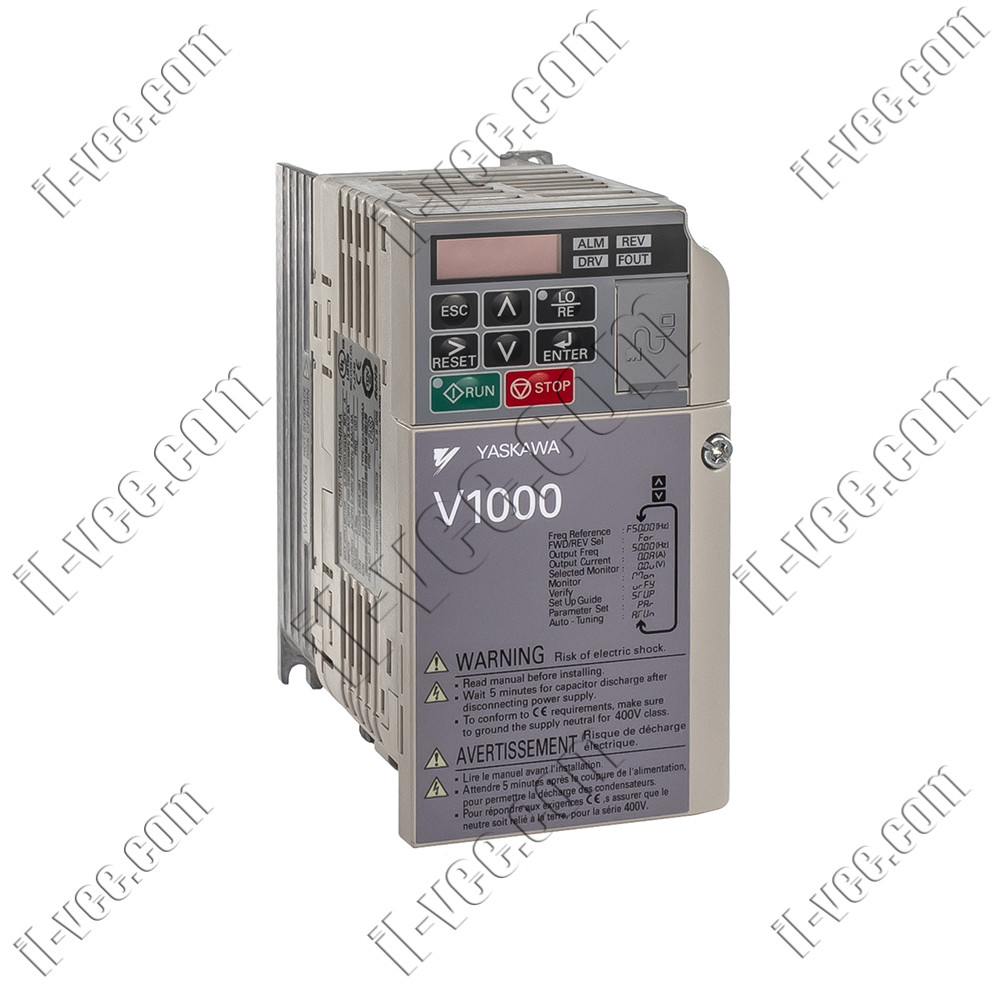 Перетворювач частоти Yaskawa V1000, CIMR-VC2A0004BAA, 0.75/0.55kW, 3PH 240VAC
